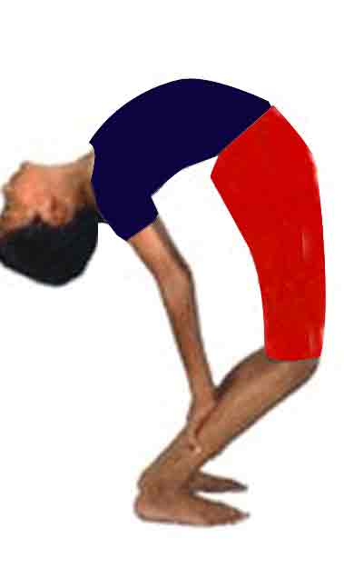 pirai-asanam YOGA in tamil, arc of moon pose benefits uses, yoga for back pain, knee pain, spinal cord problems